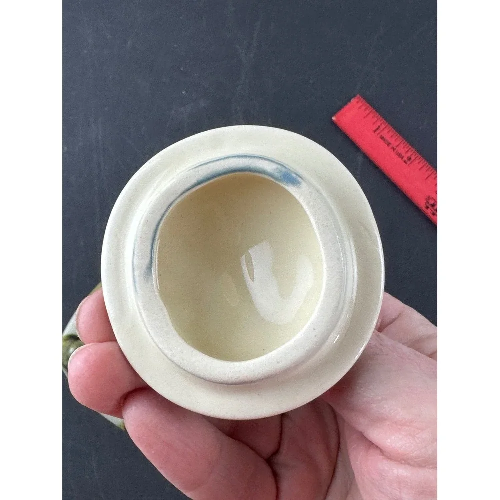 Hull Pottery Wildflower Sugar Bowl and Creamer Set W27 W28 Pink Green Vintage - Picture 11 of 14